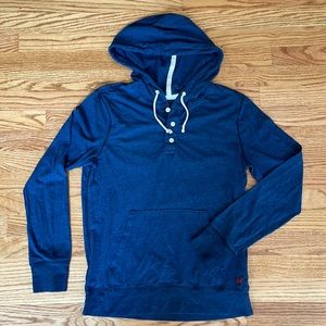 American Eagle hooded Henley T-shirt